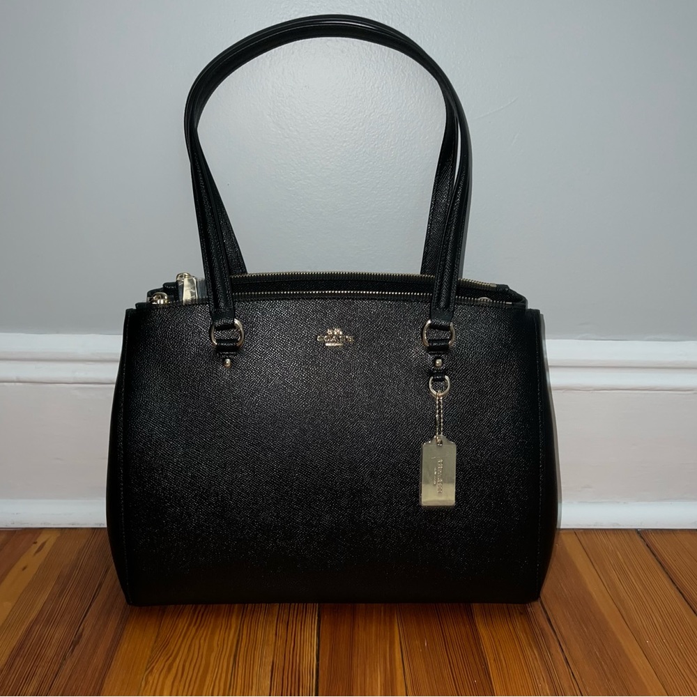 *NWT* Coach Stanton Carryall Crossgrain Leather Purse